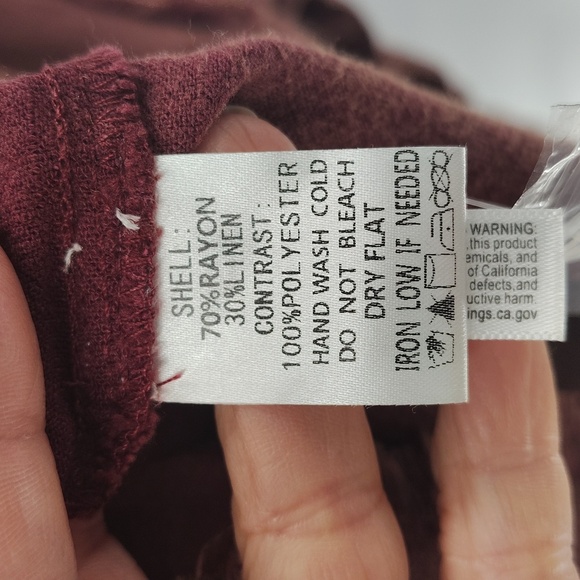 Fantastic Fawn Button Up Hooded Jacket Lightwight Size Small Oversized Rust red - Picture 11 of 13